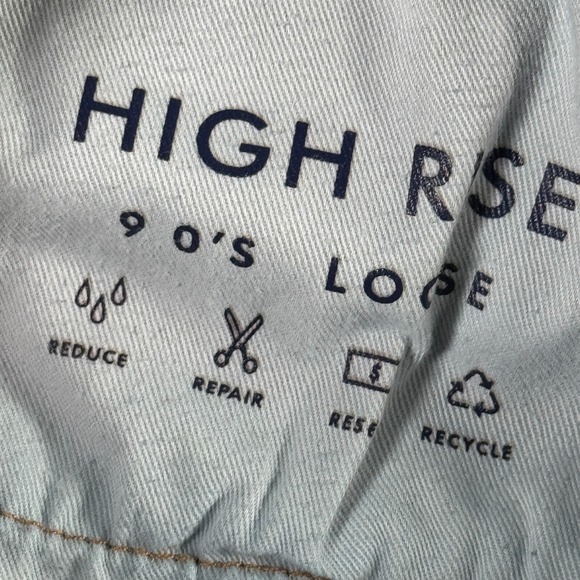 Lucky Brand High Rise‎ 90s Loose Jeans Womens 16/33 Blue Lightwash Button Fly - Picture 12 of 16